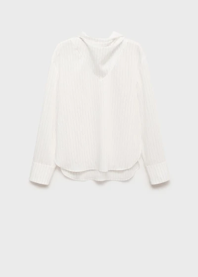 Striped blouse with handkerchief