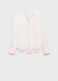 Striped blouse with handkerchief