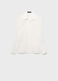 Lyocell shirt with patches