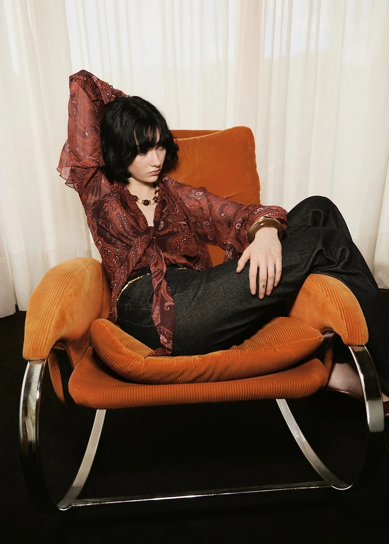 Paisley print blouse