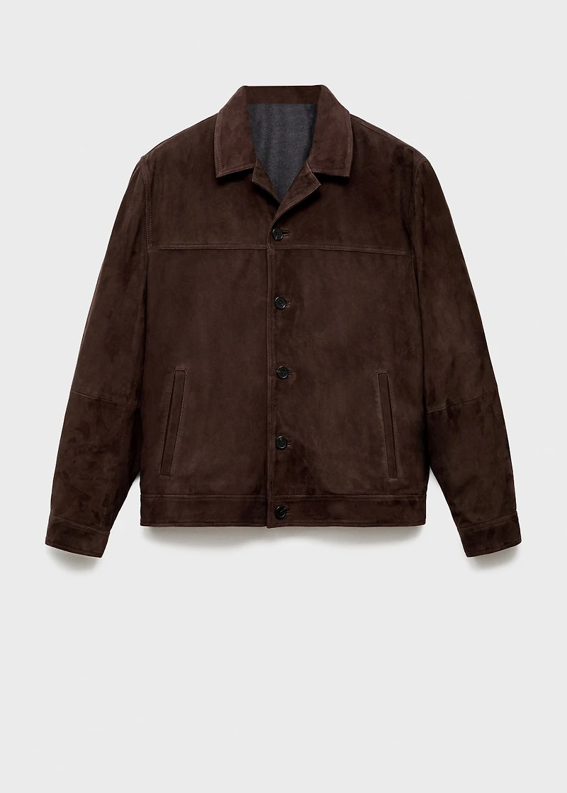 100% leather jacket with pockets