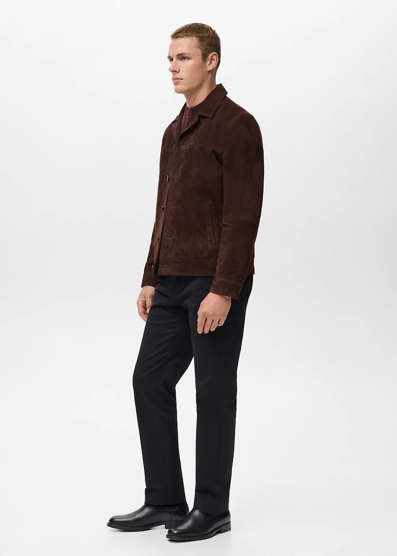 100% leather jacket with pockets