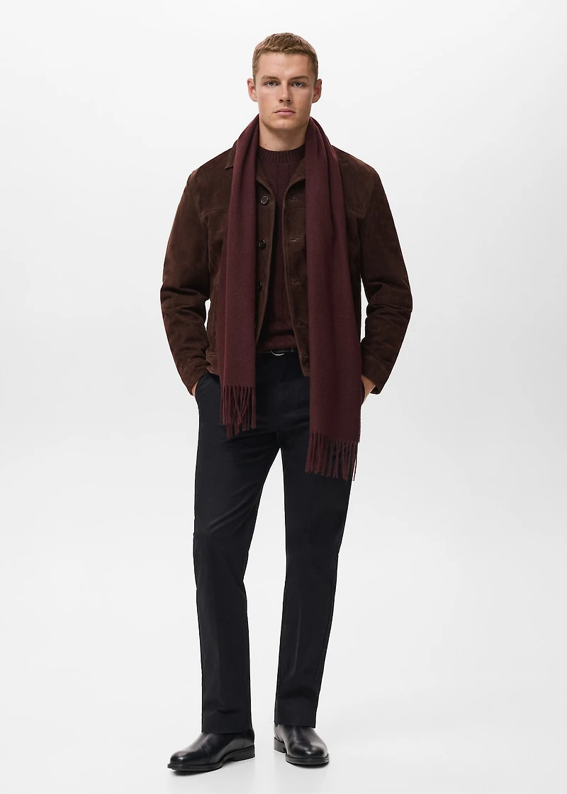 100% leather jacket with pockets