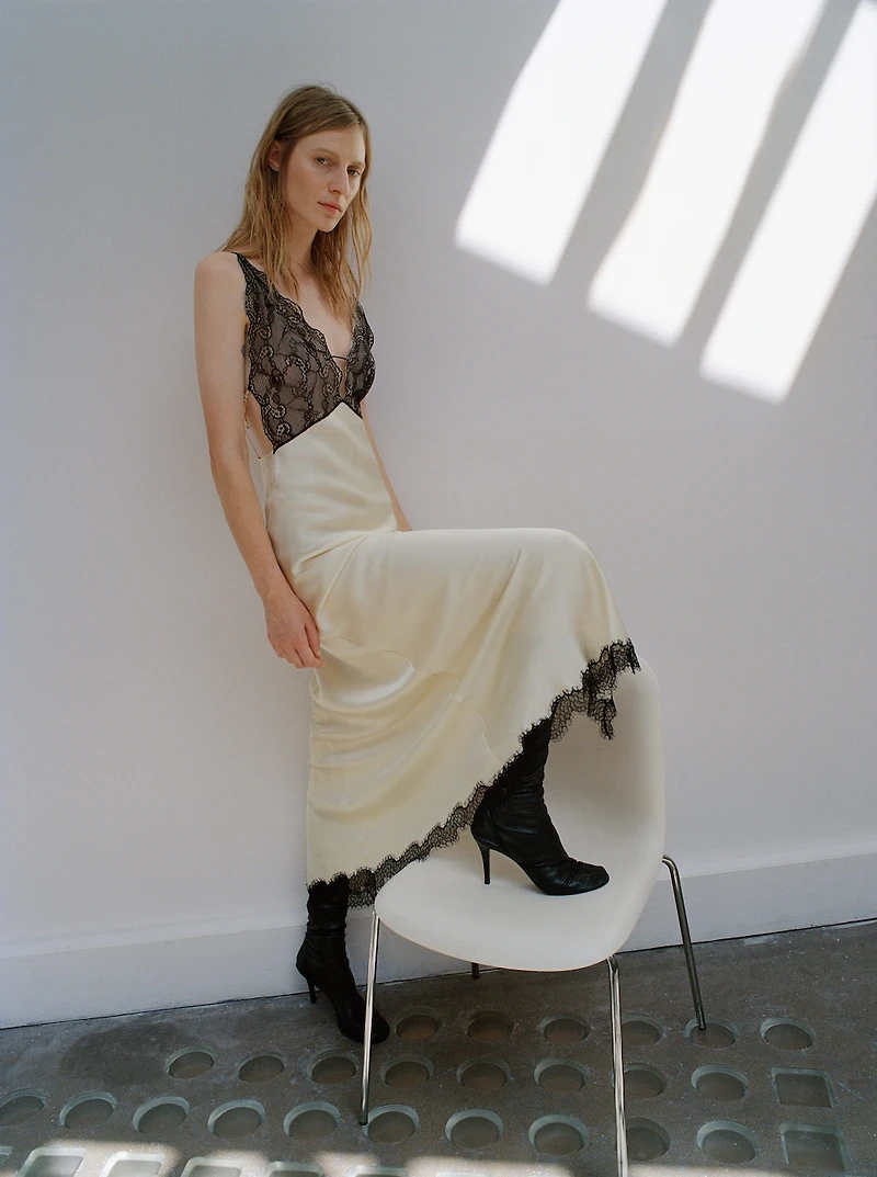 Satin camisole dress