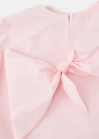 Poplin blouse with handkerchief