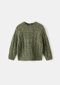 Braided knitted sweater