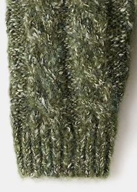 Braided knitted sweater