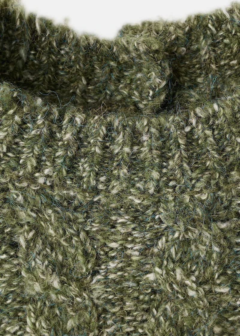 Braided knitted sweater