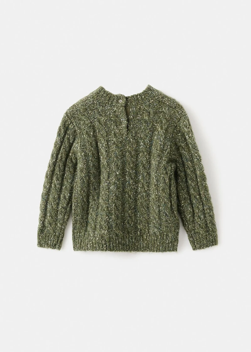 Braided knitted sweater