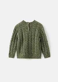 Braided knitted sweater