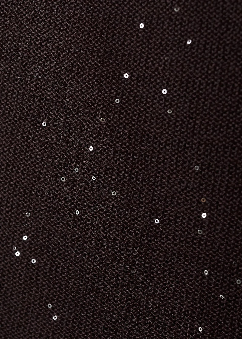 Shiny top with foulard