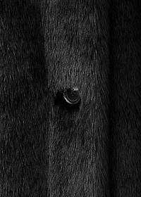 Faux-fur coat with belt