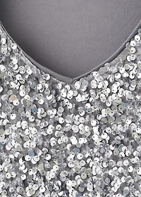 Short dress with sequins