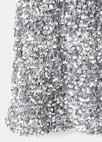 Short dress with sequins