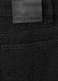 Balloon jeans with rhinestones