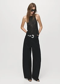 Balloon jeans with rhinestones