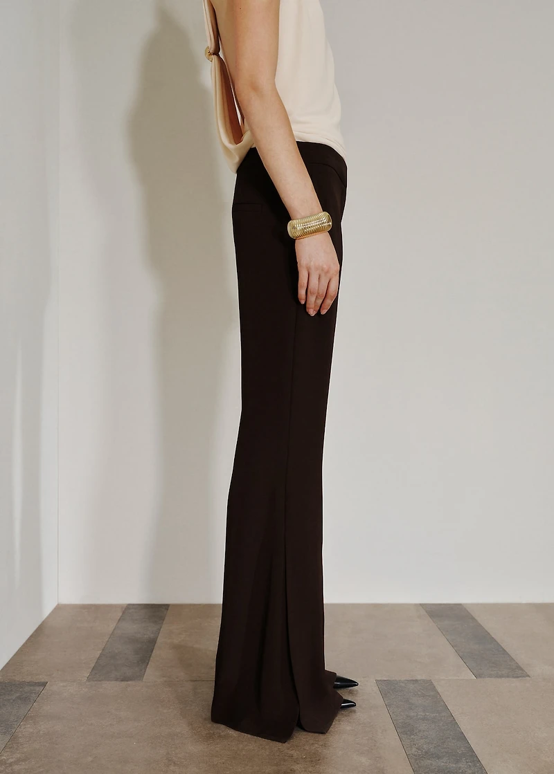 Side slit flowy pants