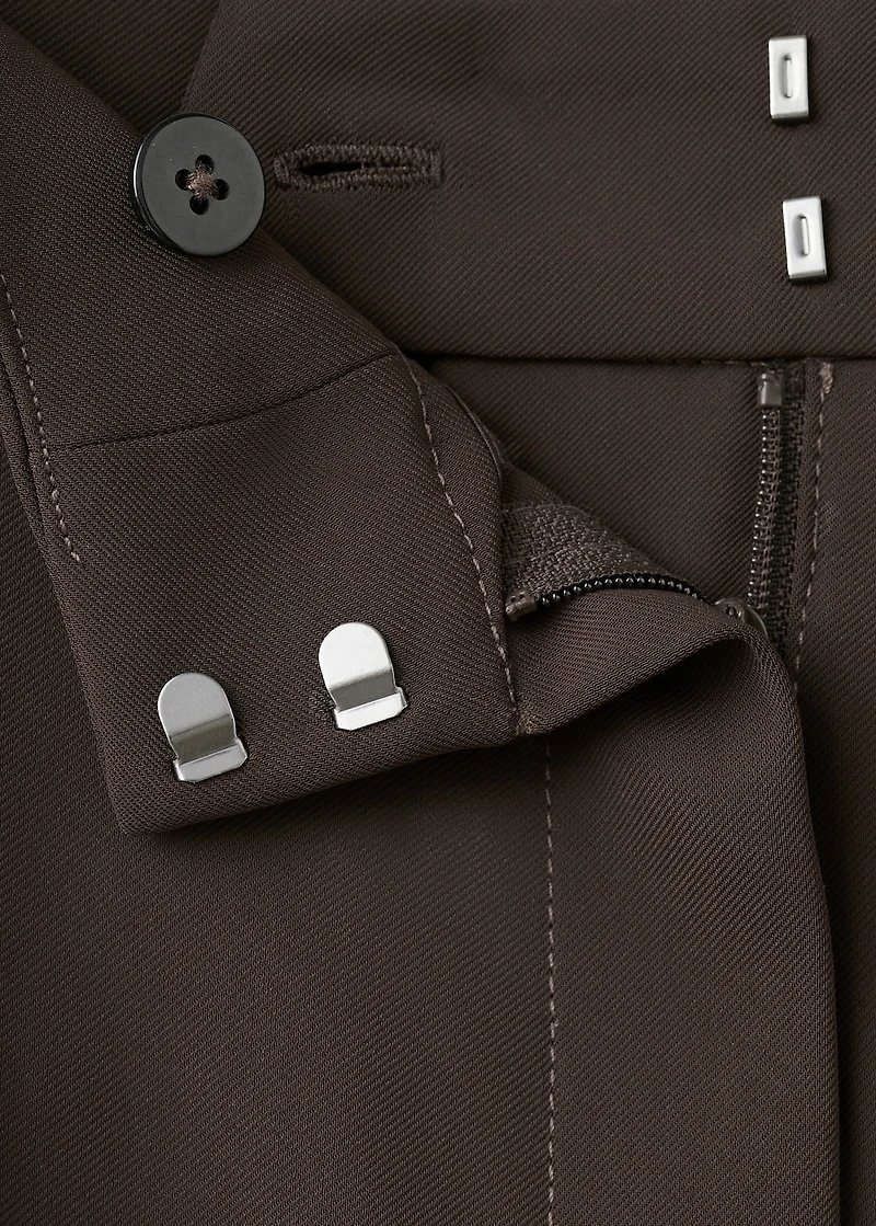 Side slit flowy pants