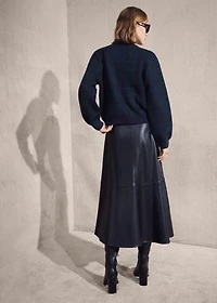 Checkered zipper cardigan