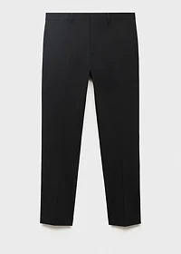 Stretch fabric super slim-fit suit trousers