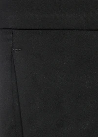 Stretch fabric super slim-fit suit trousers