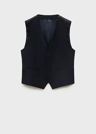 Slim-fit suit vest