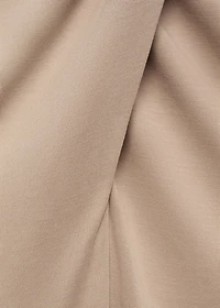 Long halter wrap dress