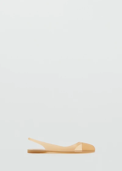 Rubberized slingback shoe