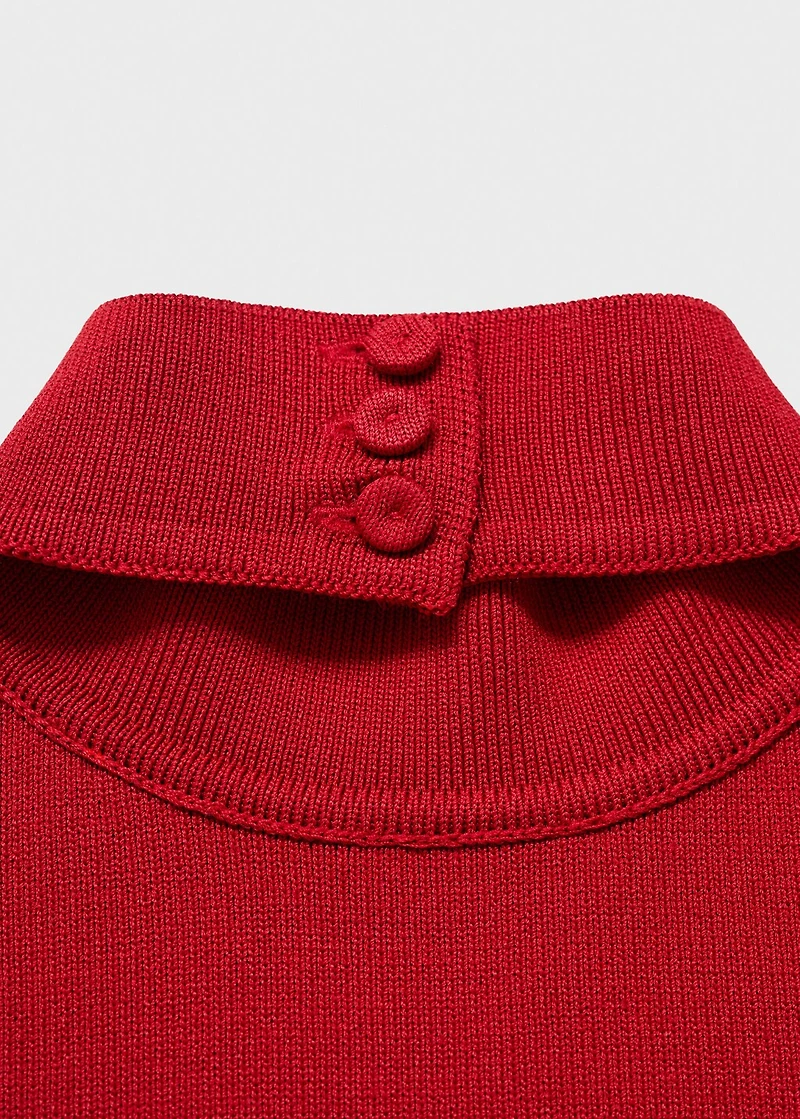 Halter-neck knitted dress