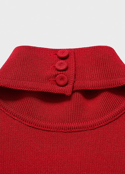 Halter-neck knitted dress