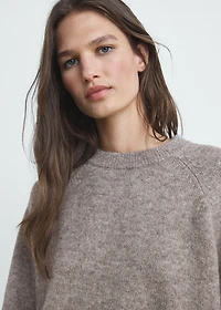 Marbled knitted sweater