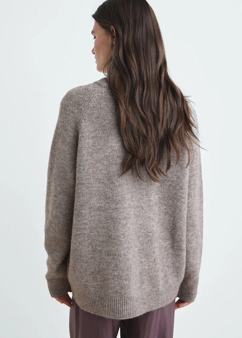 Marbled knitted sweater