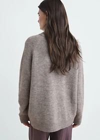 Marbled knitted sweater