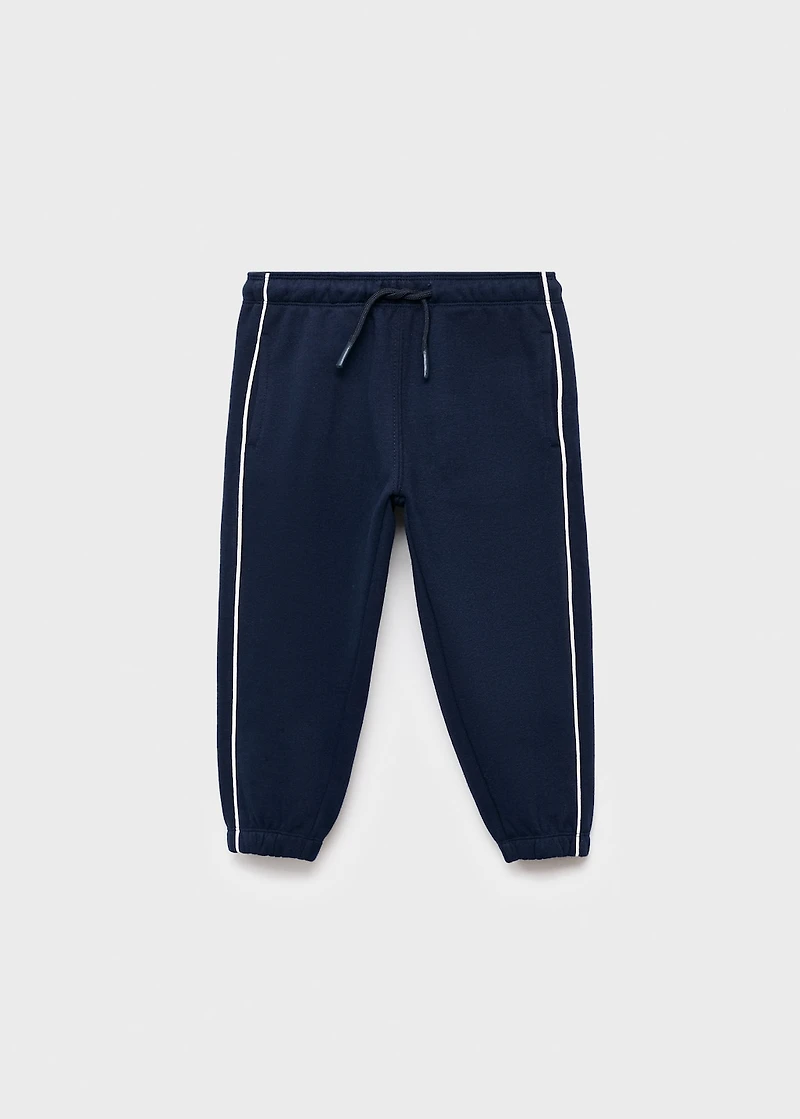 Joggers with side stripe