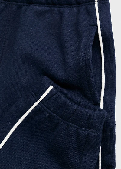Joggers with side stripe
