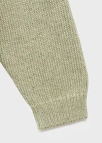 Knitted polo-neck sweater