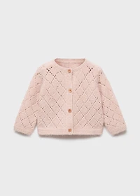 Crochet knitted cardigan