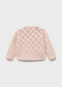 Crochet knitted cardigan