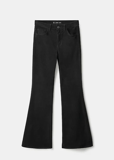 Velvet flared jeans