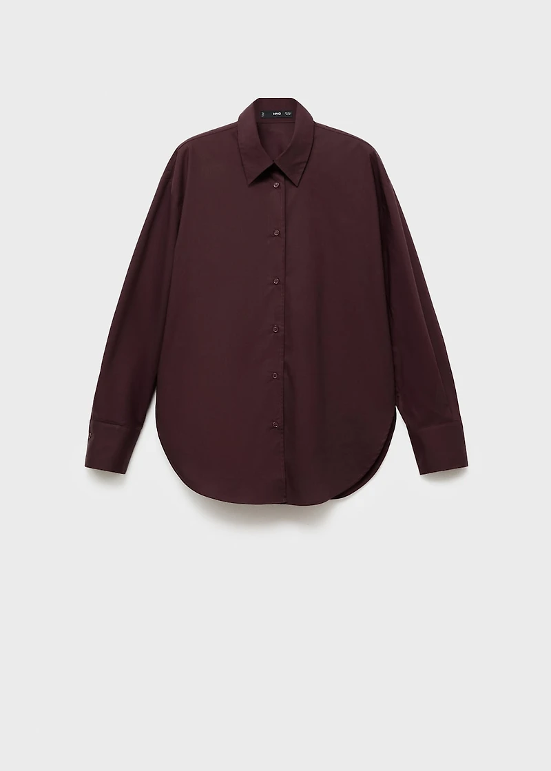 Oversize poplin shirt