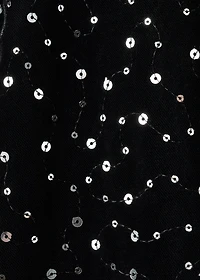 Short dress with sequins