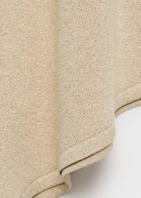 Asymmetrical lurex skirt