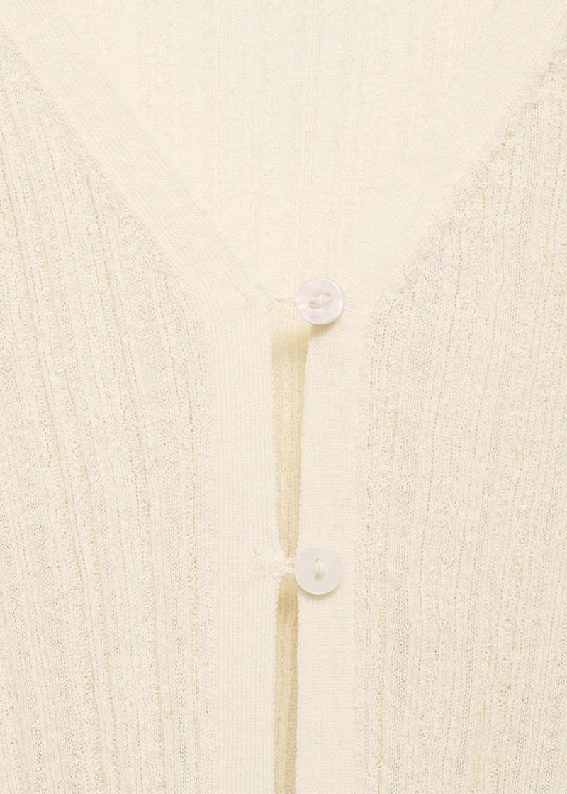 Contrast trim cardigan