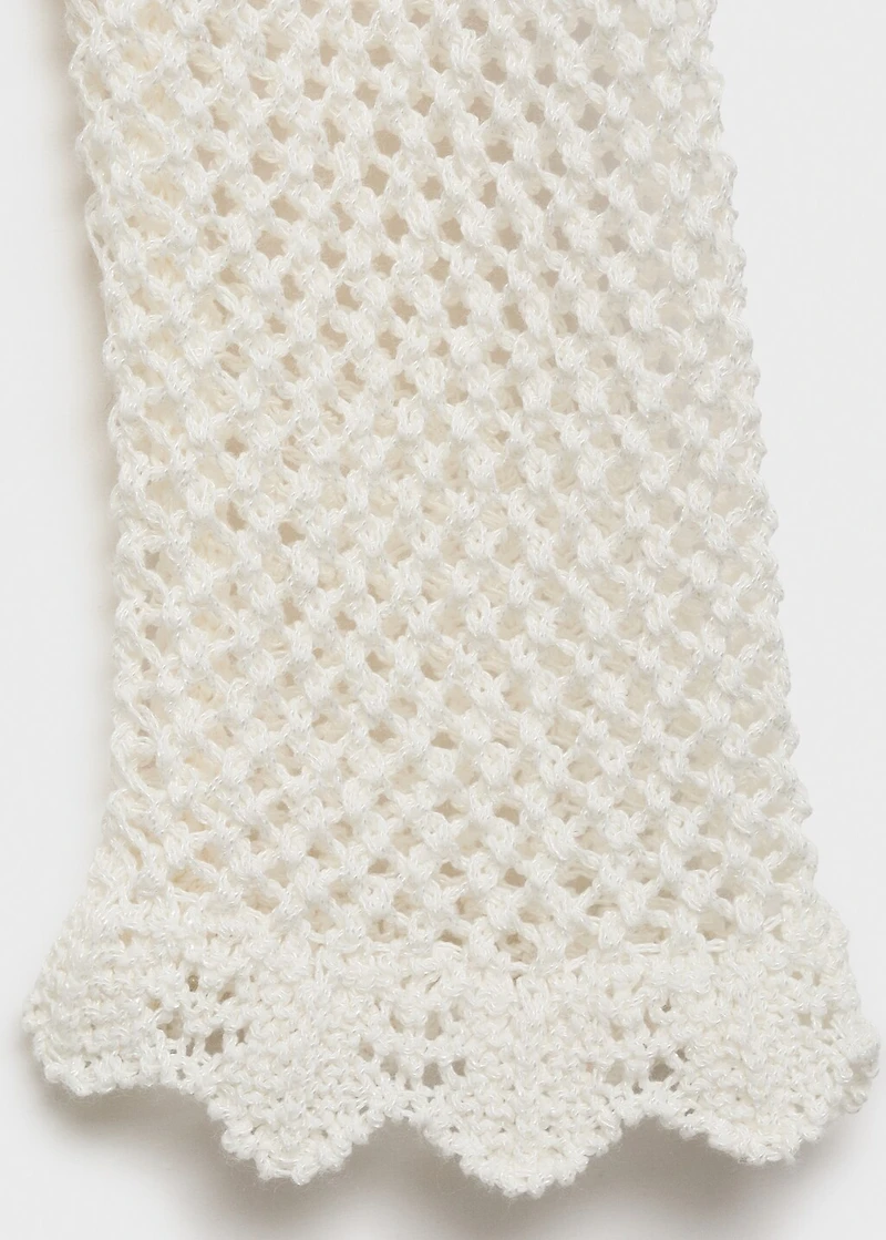 Crochet cardigan with buttons