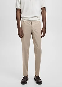Milan slim-fit suit pants