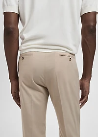 Milan slim-fit suit pants