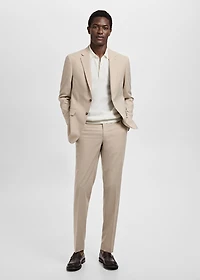 Milan slim-fit suit pants
