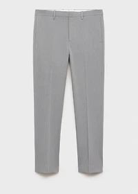 Stretch fabric super slim-fit suit trousers