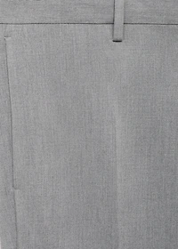 Stretch fabric super slim-fit suit trousers