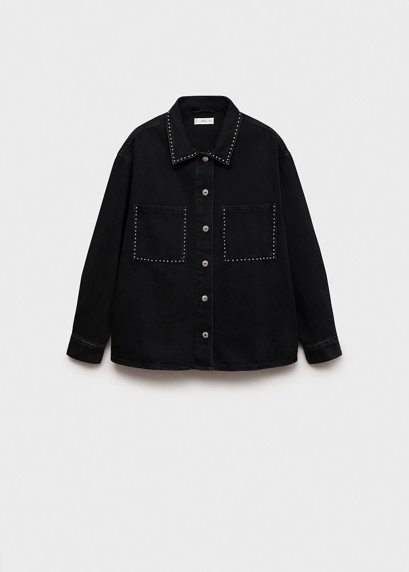 Studded denim jacket